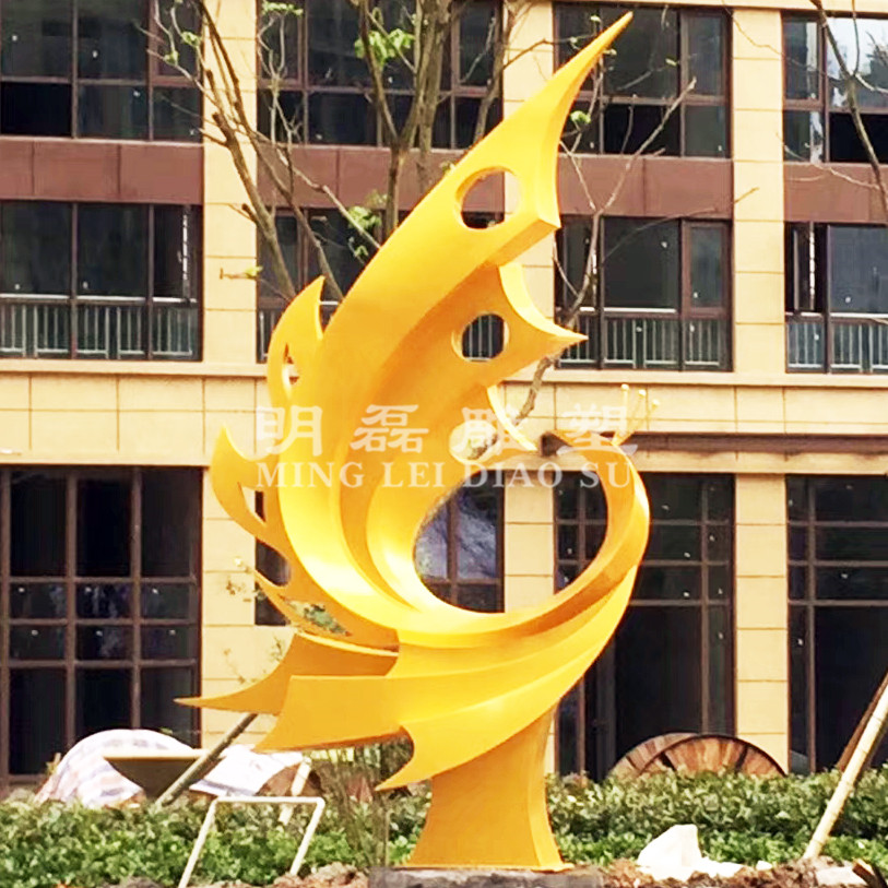 不锈钢小区主题雕塑