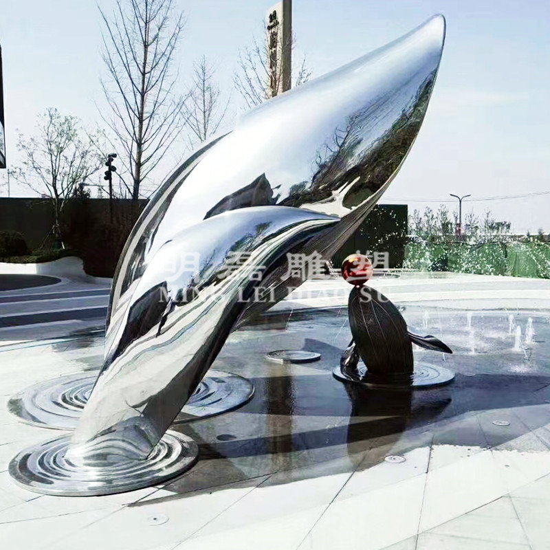 水景雕塑《鲸鱼》