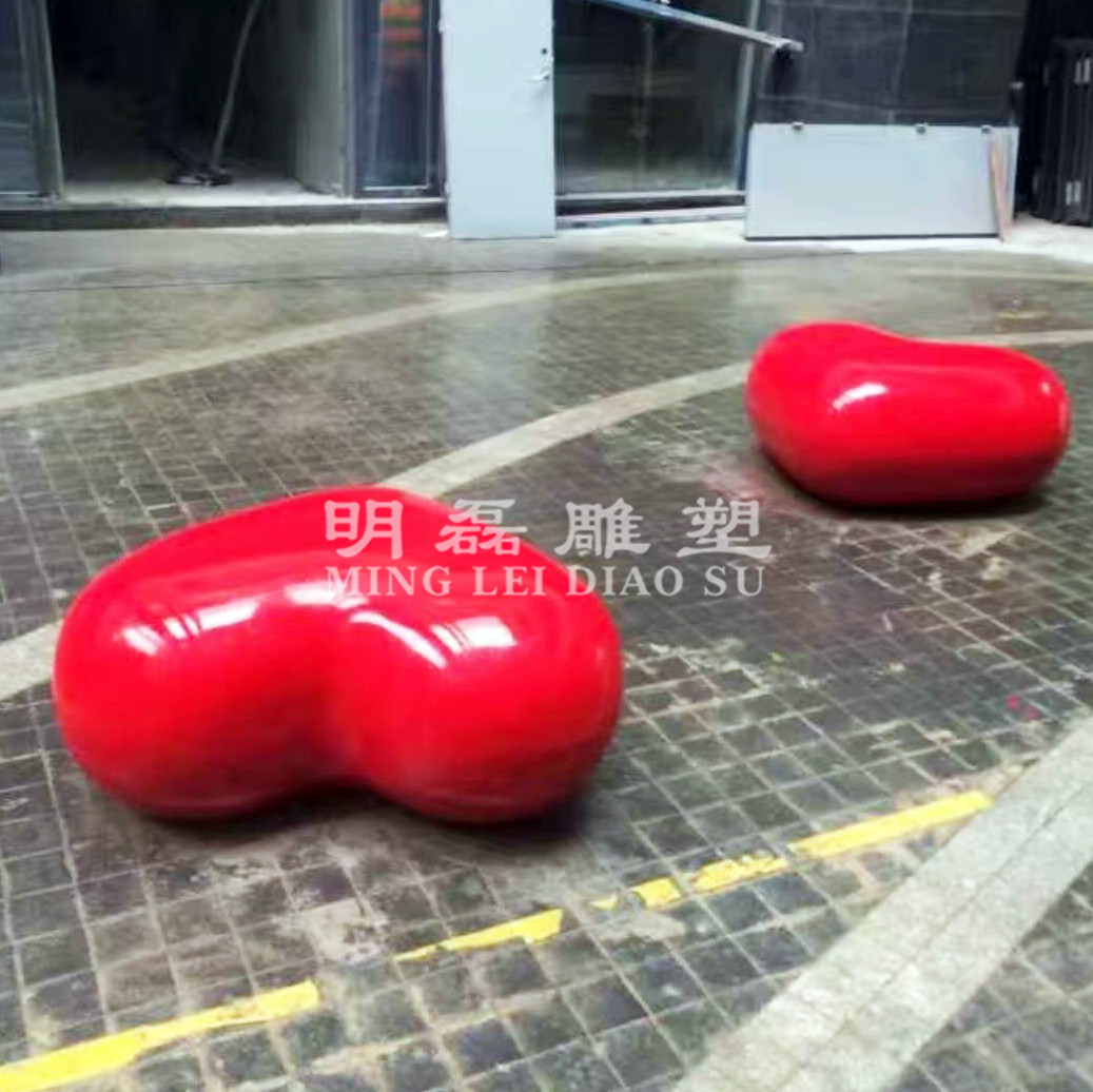 玻璃钢座凳《爱心》