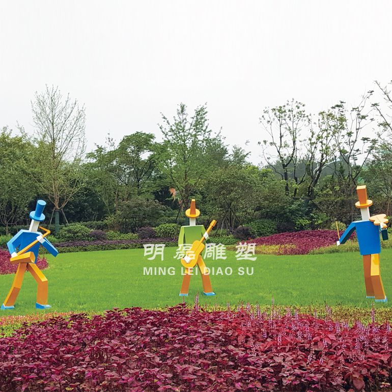 不锈钢雕塑《乐队》